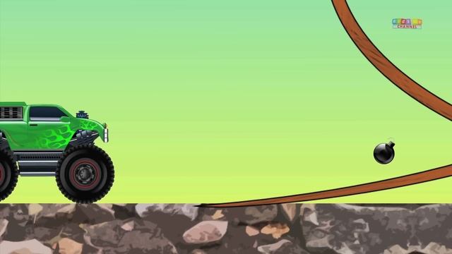 monster truck safari | jungle car adventure | trucks for kids смотреть онлайн