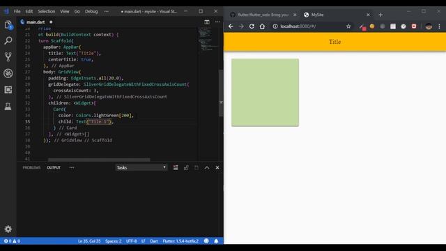 Flutter Web Tutorial (Setup and Make a dashboard project)
