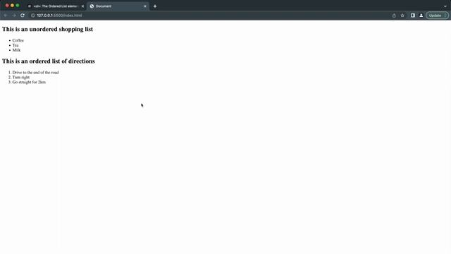 HTML for Beginners 03 - Creating Lists and Tables