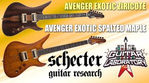 Электрогитары SCHECTER AVENGER EXOTIC ZIRICOTE и SPALTED MAPLE