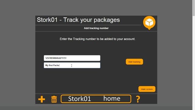 Stork01 - Adding tracking number using mouse right click