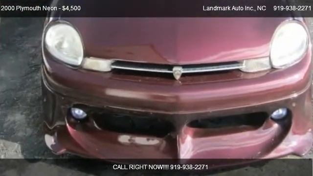 2000 Plymouth Neon Base - for sale in Smithfield, NC 27577 смотреть онлайн