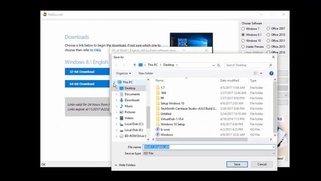 الحلقة 22 طريقة تحميل جميع نسخ الويندوز من ميكروسوفت بطريقة قانونية смотреть онлайн