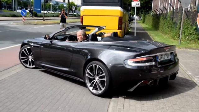 Aston-Martin DBS Volante |Start up+ Acceleration|| Lovely sound! смотреть онлайн