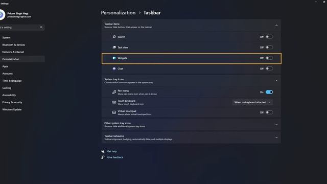 Windows 11 : How to Hide Widgets from Taskbar - 2022 смотреть онлайн