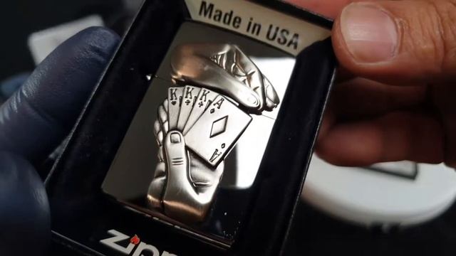 Zippo FULL HOUSE (28837) | ASMR | High Polish Chrome Surprise Emblem | Zippo Regular | ARCz-9 смотреть онлайн