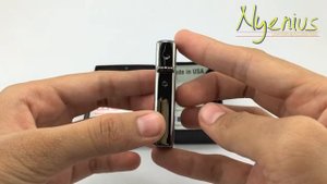 Unboxing Zippo 20492 Black Ice Chrome Slim Size