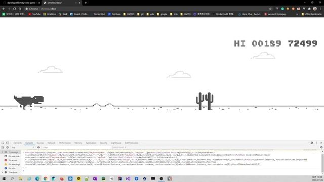 Chrome dino Chrome dino auto working hack.
