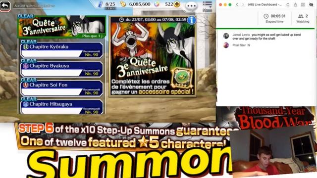 Bleach Brave Souls Livestream  5 Star Tickets and Manga Summoning