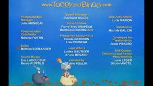 Toopy and Binoo Binoo The Brave End Credits