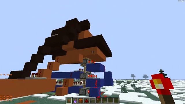 Механическая дверь в Майнкрафт с небольшой хитростью. смотреть онлайн