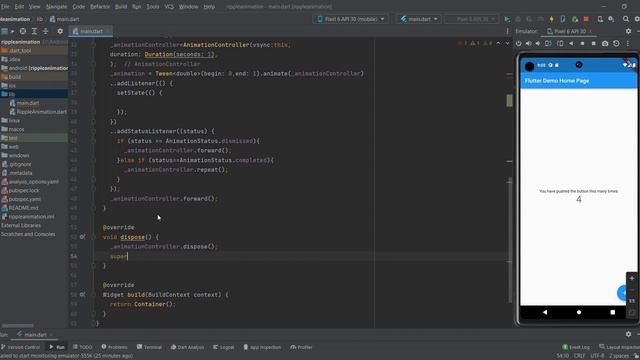 Flutter Ripple Animation | Flutter Animation | Flutter Speed Code