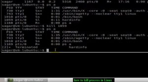 how to kill process in openSUSE