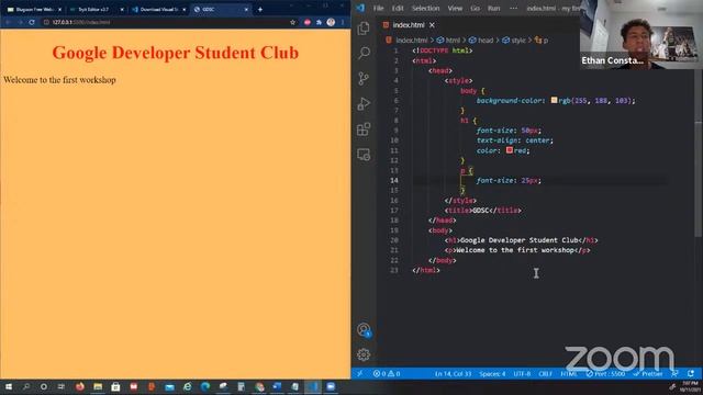 Intro to HTML, CSS, and JavaScript - Google Developer Student Club UCF