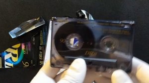 Fuji DR II 90 cassette tape unpacking