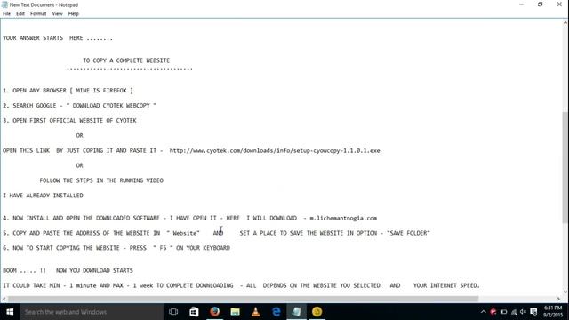 HOW TO COPY (DOWNLOAD) A PAGE OR A COMPLETE WEBSITE - BEST AND EASY WAY !(CYOTEK WEBCOPY) смотреть онлайн