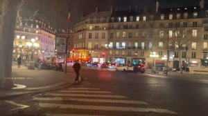 Paris , France - Paris Night Walk - January 2022 [4K HDR] | Paris 4K | A Walk In Paris