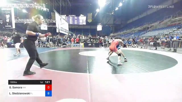 100 Lbs Round Of 64 - Gunner Samora, New Mexico Vs Lincoln Sledzianowski, Florida B657 смотреть онлайн