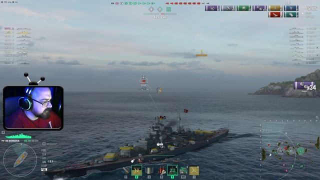 World of Warships ► Bismarck #1 бой со стрима #perendukin #wows #worldofwarships