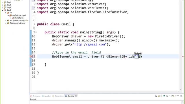 Selenium Training WebDriver Tutorial 4
