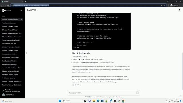 headless browser selenium vba