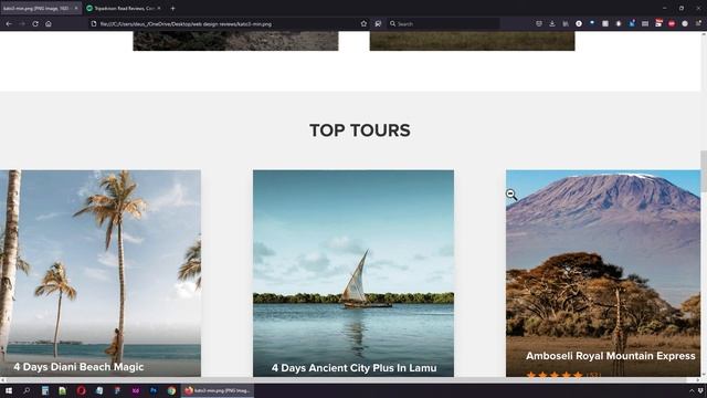 Web Design Review: Safari or Photo Gallery ?