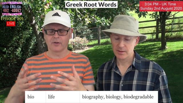 ENGLISH Addict - 105 / LIVE from England / Sunday 2nd August 2020 / The origin of some English word смотреть онлайн