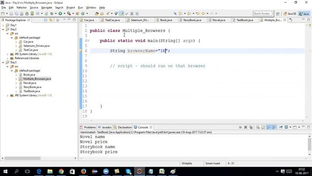 Selenium WebDriver 3 Training Part 3