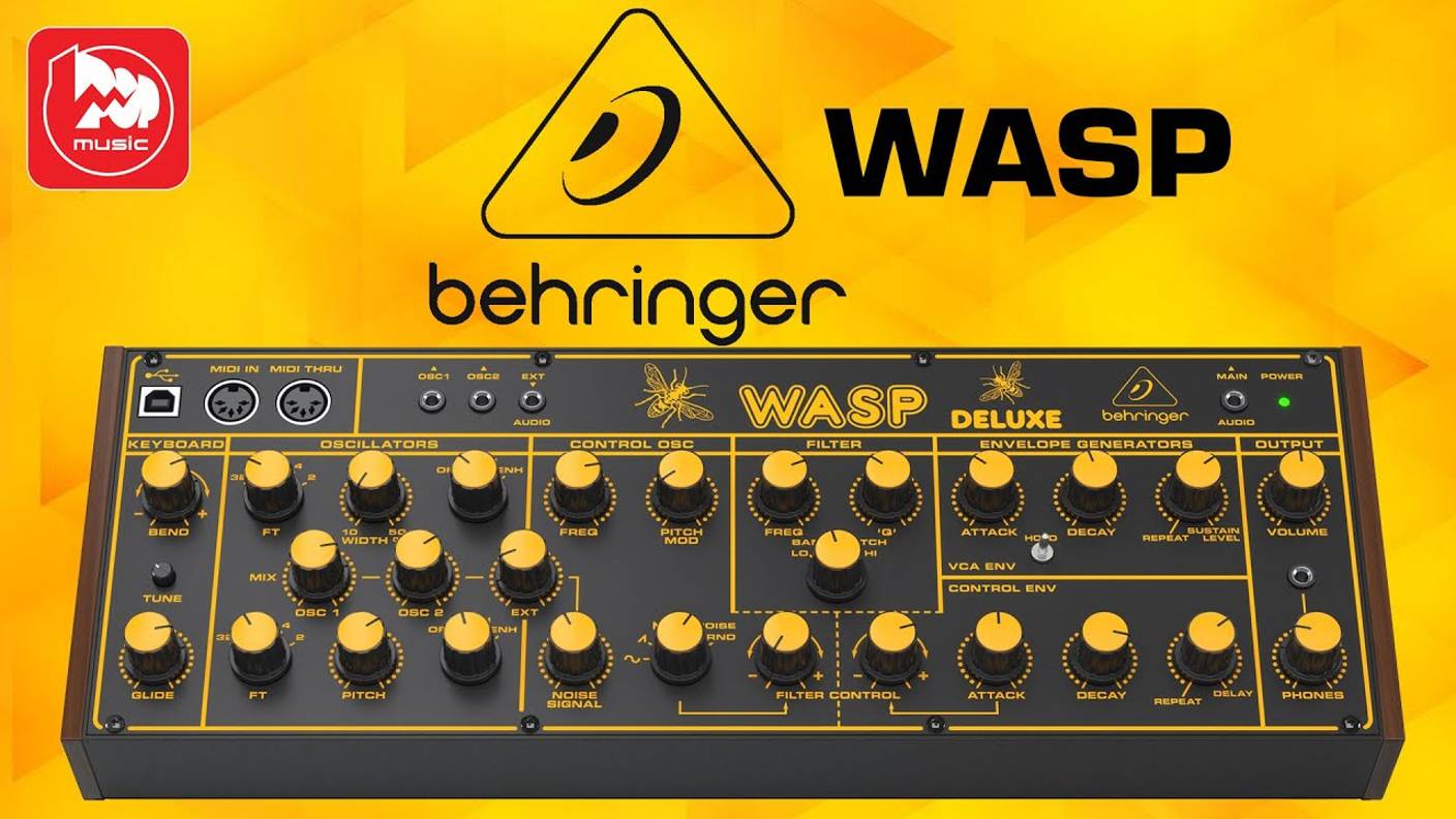 BEHRINGER WASP DELUXE - гибридный синтезатор родом из 70-х