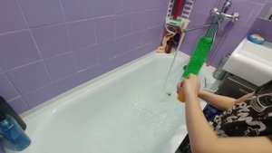 Использование пены для ванн!