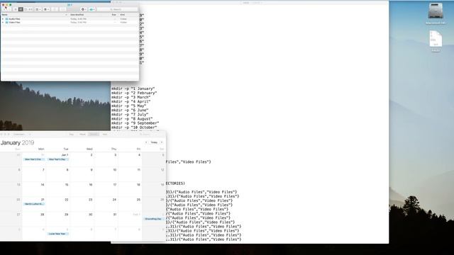 macOS Terminal Tutorial : How to automate directories & sub directories (folder structuring)