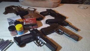 Пневматические пистолеты СО2 с блоубеком