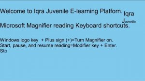 Microsoft Magnifier reading Keyboard shortcuts part 19