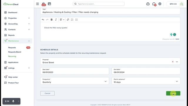How to create a recurring maintenance reminder (Landlord) | Rent Collection App смотреть онлайн