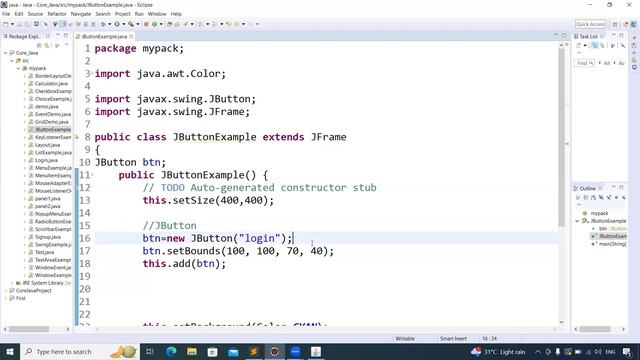 3. Java Swing | JButton Component in Java Swing API in hindi