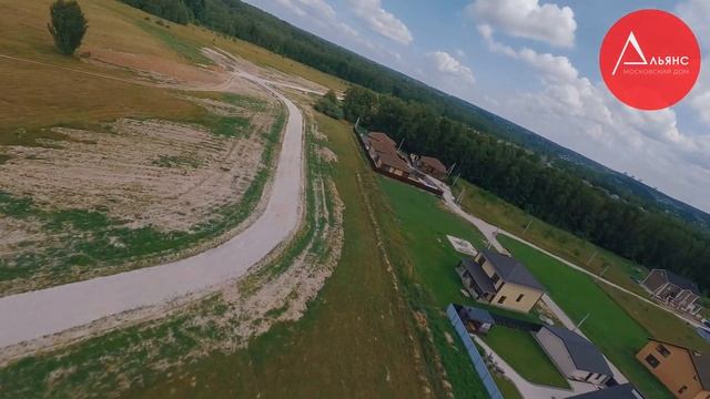 КП Московский - обзор с высоты птичьего полета от 17.07.2024 года. Альянс Московский Дом. Калуга. смотреть онлайн