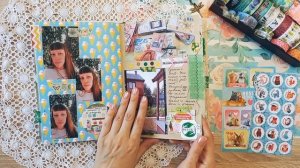 Мой летний джанкбук закончен листалка / Использование мусора в блокнотах / Личный дневник обзор