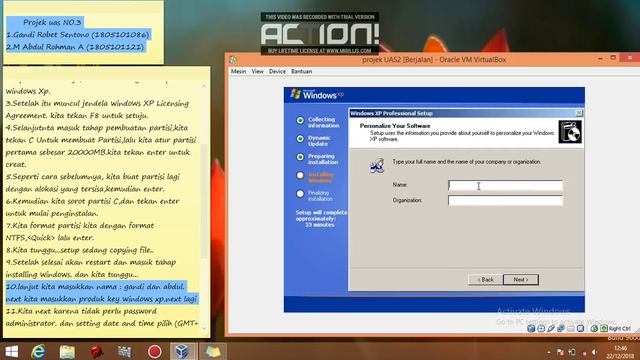 Installasi Windows XP SP3 via VirtualBox смотреть онлайн