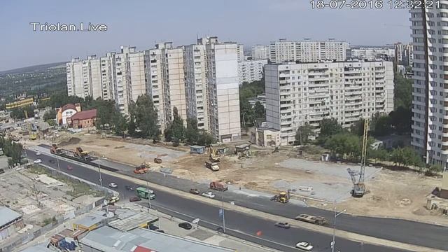 Triolan.Live - Харьков строительство станции метро Победа 18-07-2016