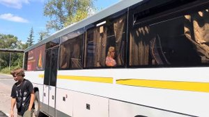 ”Маргнул фарами!” Автобус ЛиАЗ-5250 ”ВОЯЖ” следует по маршруту 25 ”Конобеево - Воскресенск”