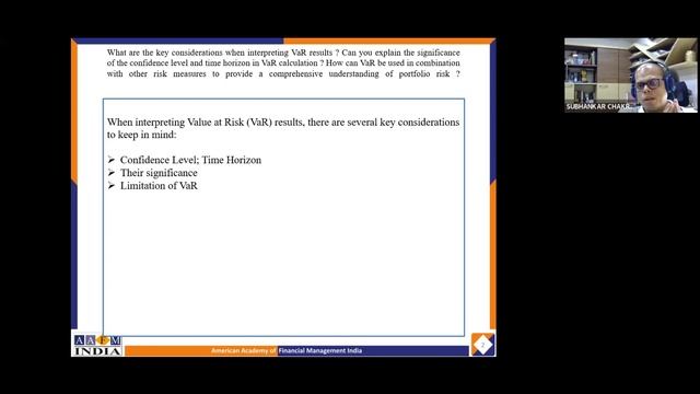 What are the key considerations when interpreting VaR results?| Value at Risk| Financial Terms Easy