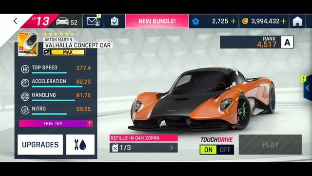 Asphalt 9 | Aston Martin Valhalla Concept Car | Elite Grand Prix | Again No Car Key смотреть онлайн