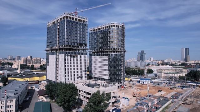 Ход строительства бизнес-центров STONE — июнь 2024 смотреть онлайн