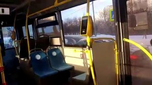 Поездка на автобусе лиаз 6213.65 с новой электробусной маской бортовой номер автобуса 013543