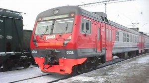 Электропоезд ЭД9Э-0036. Покатушки от Развилки до Алтайской площадки+прибытие и отправление.