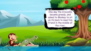 Monkey and the Crocodile | Short Stories | Bedtime Stories for Kids | English Moral Stories for Kid