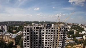 Таймлапс стройка | ЖК Город Времени | башенный кран КБ 405