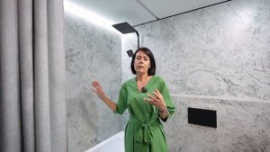 Структурный керамогранит в ванной комнате: практично или нет?