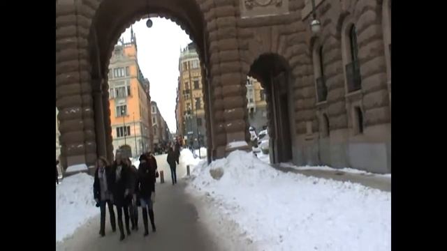 gamla stan Стокгольм зимой