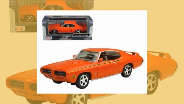 1969 Pontiac GTO Judge Orange with Stripes 1/24 Diecast Model Car by Motormax смотреть онлайн